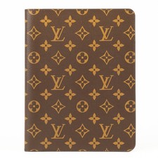Louis Vuitton LV Monogram Agenda Bureau R20100 Desk Planner Organizer Brown