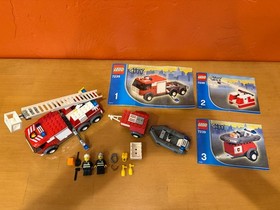 LEGO CITY: Fire Truck (7239) 100% Complete (missing some stickers & no box)