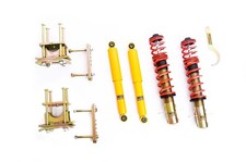 Produktbild - MTS Technik Gewindefahrwerk Street Gold für VW Caddy I [14] MTSGWVW02 +Gutachten
