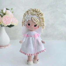 Cute Angel Crochet Doll, Crochet Amigurumi Gift, Cute Angel Amigurumi Doll