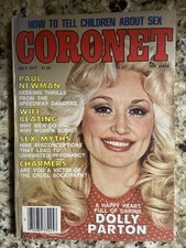 Dolly Parton Coronet July 1977 Paul Newman Redd Foxx Rue McClanahan Hasselhoff +