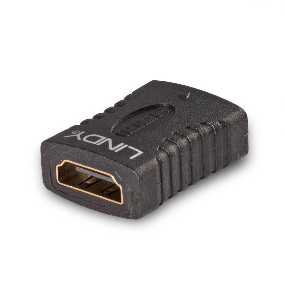LINDY 4K HDMI Coupler / Extender, HDMI 2.0, 4K@60Hz, HDMI Female to Female, Gold