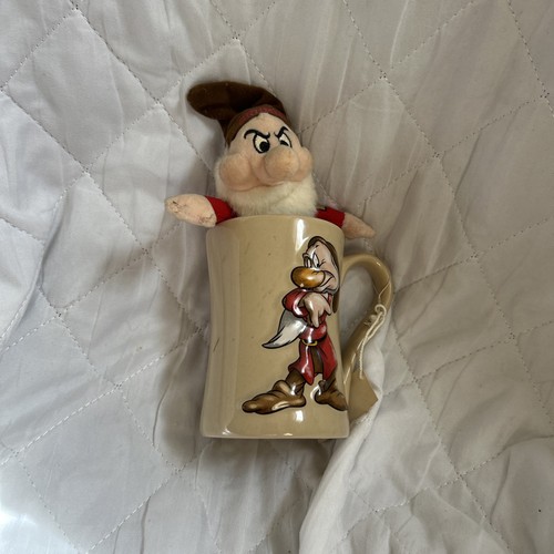 Disney Grumpy mug  with soft toy not been used no box 
