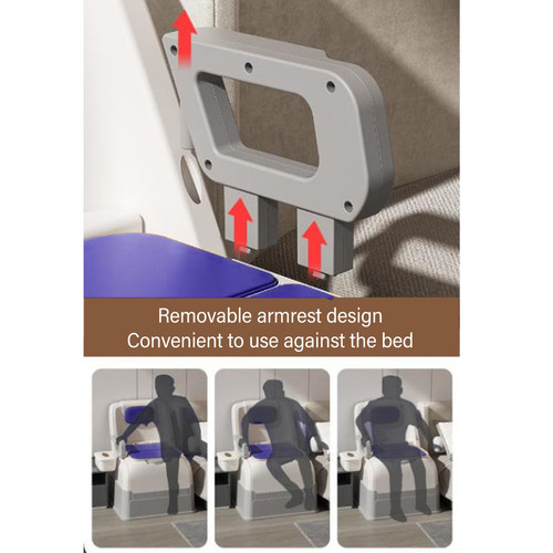 Bedside Commode For Toilet Soft Padded Removable Armrest High Load Capacity BLW - Picture 14 of 24
