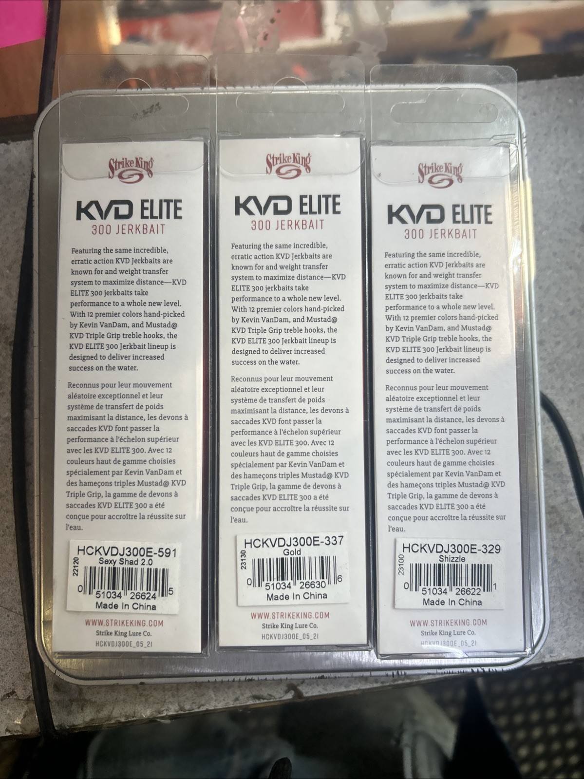 3x Strike King KVD Elite 300 Series Jerkbait - 4.75 Inches 1/2oz, New!! - Image 5