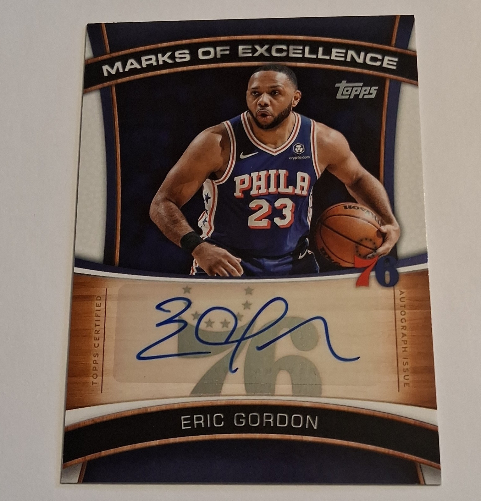 Topps 2025-26 Marks of Excellence Eric Gordon Philadelphia 76ers #ME-EG Auto