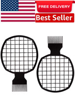 2Pcs Upgraded Twist Combs Hair Sponge Brush, Superior to Hair Sponge for Curls