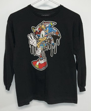 Sonic Long Sleeve T-Shirt Youth Extra Large Black