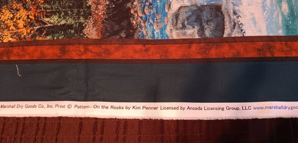 Panel de tela para caballos On the Rocks 36x44 Montañas Árboles Creek Marshall Productos secos Foto 3 de 3