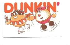 Dunkin Donuts Donut Couple Ice Skating Gift Card No $ Value Collectible