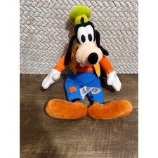 Disney Store Goofy Plush Soft Toy Classic Orange Vest Blue Corduroy Pants NWT