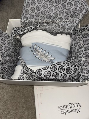 Alexander McQueen Men's Boots size 42 baby blue colorway