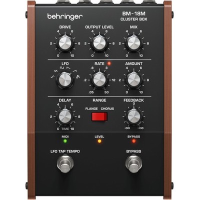 Behringer Bm-18M Cluster Box Vintage Analog Modulation Pedal Store Display Item