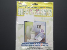 Plaid Simply Paper Stencils Over 40 Designs 27901 Floral Medley New in Package