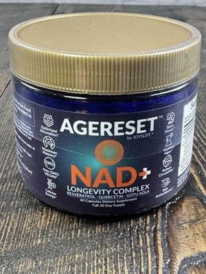 Agereset  NAD+ Longevity Complex Supplement - Resveratrol Quercetin Gotu Kola