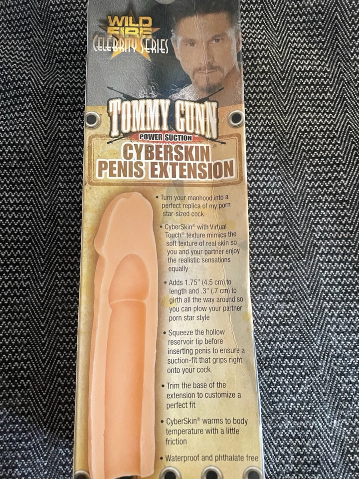Capa de sucção manga ampliadora bainha perímetro pênis realista pele cibernética Tommy Gunn - Imagem 3 de 3