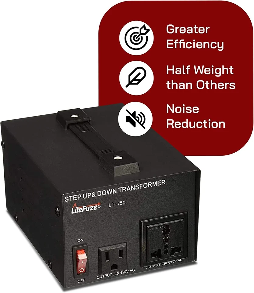 Universal Voltage Transformer Step Up Down Converter 110V 220V Heavy Duty - Image 3 of 4