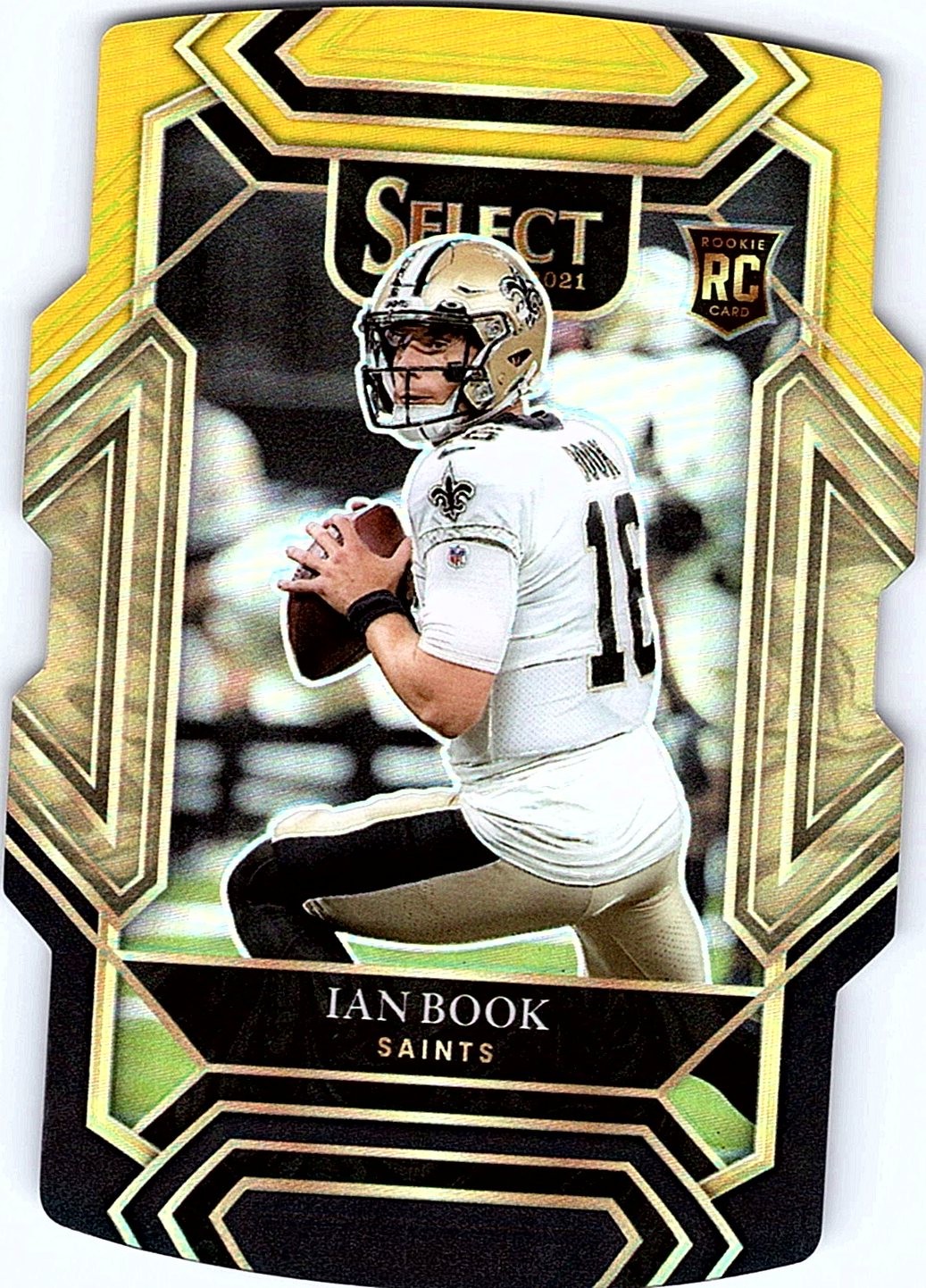2021 Panini Select #279 Ian Book Black and Gold Prizm Die Cut