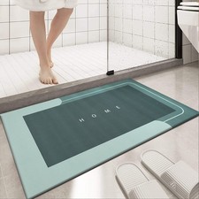 Non Slip Bath Mat Extra Large Bathroom Rug Water Absorbent Toilet Pedestal Mats