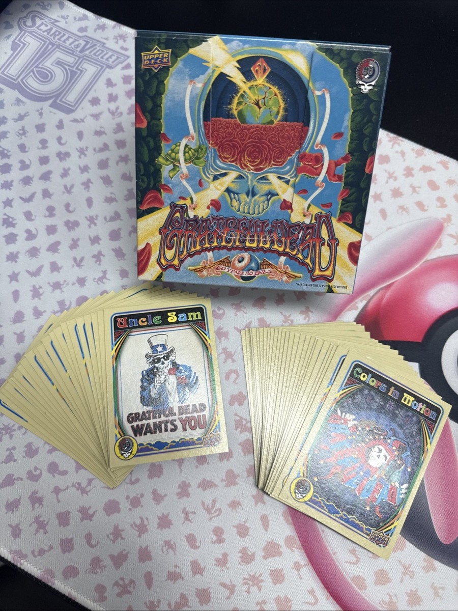 2025 UD Grateful Dead COMPLETE **50 CARD BASE SET** w/ **EMPTY