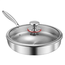 Frying Pan Non Stick Skillet Cooking Pan Cookware Pots with Lid