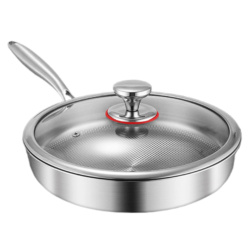 Frying Pan Non Stick Skillet Cooking Pan Cookware Pots with Lid