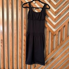 Shapellx M/L Black Shapewear Slip Dress Built In Body Shaper Sculpting Midi