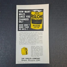 1974 Rislone Engine Treatment Vintage Print Ad Shaler Company Jacket Waupun WI