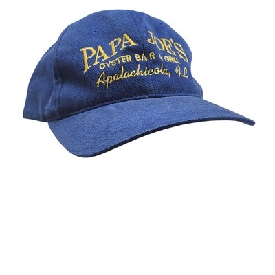 Papa Joe's Hat Cap Strap Back Mens One Size Blue Yupoong Oyster Apalachicola FL