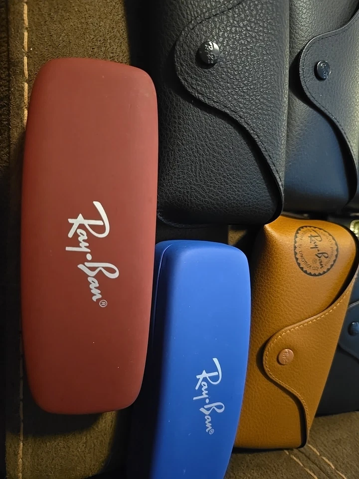 Ray Ban Leather Pouch Black Universal Sunglasses Case. (Lot of 7) - Image 4 of 4