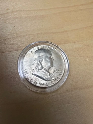1963 Franklin Half Dollar – BU UNC –90%Silver