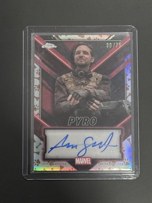 2025 Chrome Deadpool Pyro Auto Dawg Pool Refractor 30/75 Aaron Stanfield TC-AS