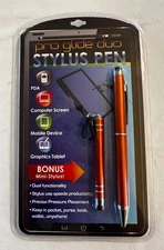 Pro Glide Duo Stylus Pen Touch Screen Tablet Phone BONUS Mini Stylus NEW-I049
