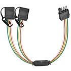 Nilight 4 Way Flat Trailer Y-Splitter Plug and Play Adapter Extension Harness