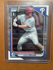 Aidan Miller 2024 Bowman Chrome 1st Bowman #BCP-27 Philadelphia Phillies