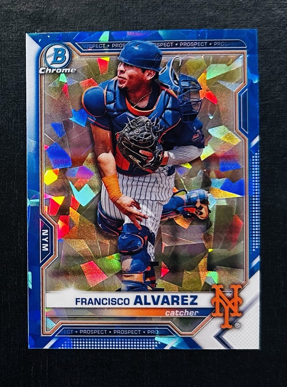 2021 Bowman Sapphire Chrome Prospects #BCP-53 Francisco Alvarez New York Mets 🔥