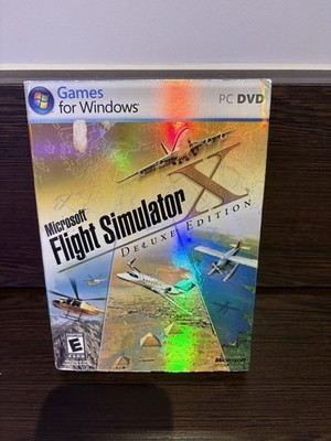 Microsoft Flight Simulator X: Deluxe Edition (Windows PC DVD 2006)