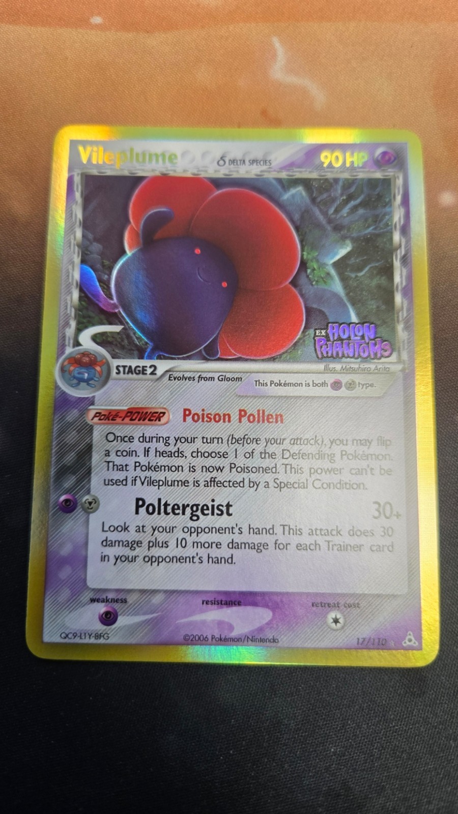 The Pokémon Company Pokémon TCG Vileplume 17/110 Holon Phantoms Holo Rare 90 