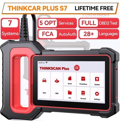 ThinkScan Plus S7 Car Diagnostic Tool OBD2 Scanner Code Reader ABS SRS Engine