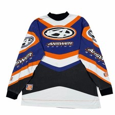 Vintage Answer Racing Motocross Multicolor Je...