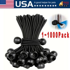 Cinghie telone telone baldacchino elastico a sfera nero 4" pollici nuovo lotto