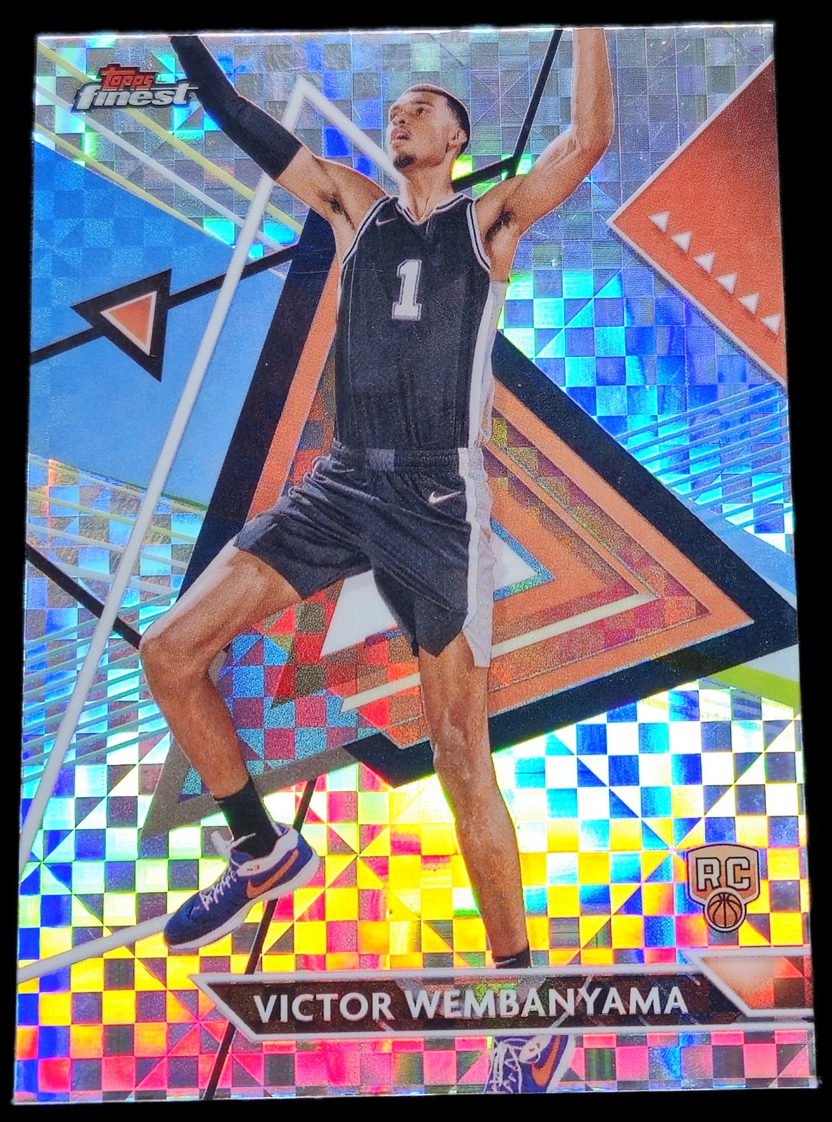 2023-24 Topps Finest - Victor Wembanyama Rookie #76 X-Fractor (RC) Spurs