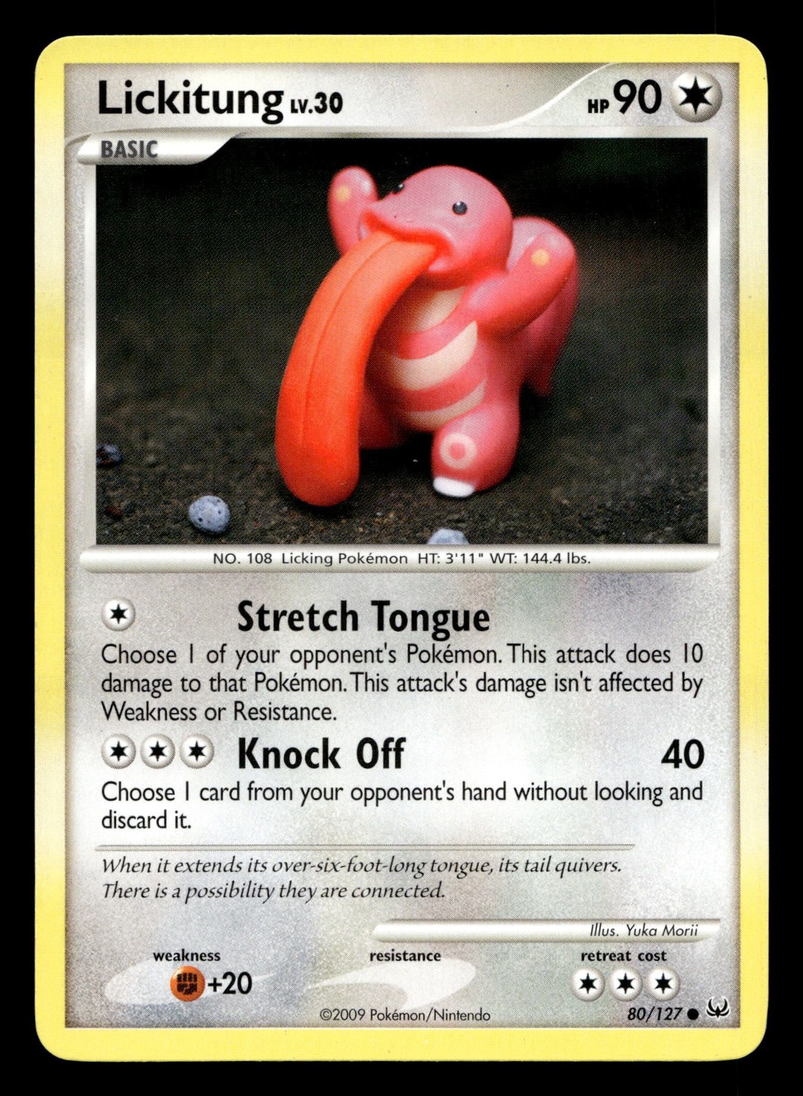Lickitung 80/127 Common Platinum Pokemon LP