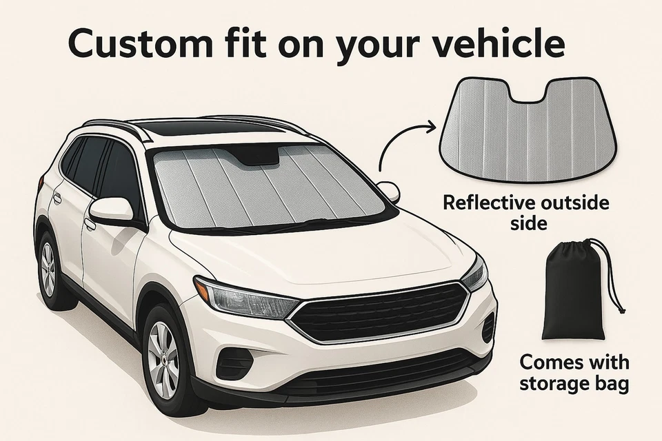 Parasol de parabrisas de coche personalizado para Alfa Romeo Stelvio 2018-2025 Foto 2 de 4