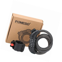Bike Lock,foneso Security Cable Lock Combination Best For Bicycle Outdoors Bike Lock,foneso Security Cable Lock Combination Best For Bicycle Outdoors