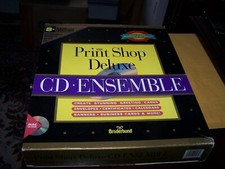 Broderbund The Print Shop Deluxe CD Ensemble for vintage Macintosh
