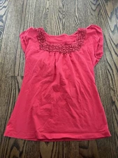 Merona Women’s Red Cap Sleeve Red Top