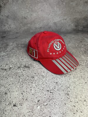MICHAEL SCHUMACHER RACING F1 WORLD CHAMPION 7 TIMES HAT FERARRI