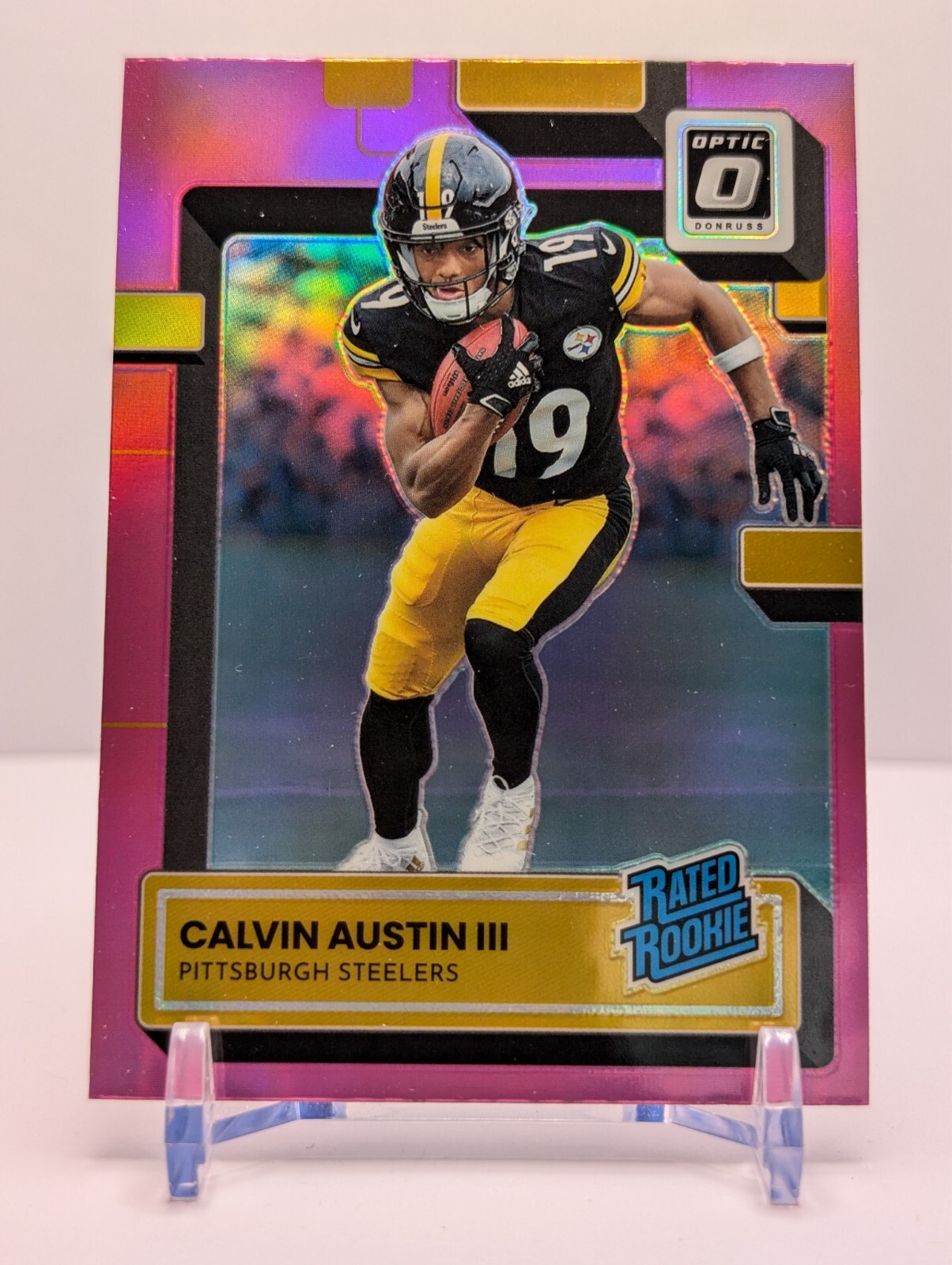 2022 Donruss Optic - Rated Rookie Pink #236 Calvin Austin III (RC)