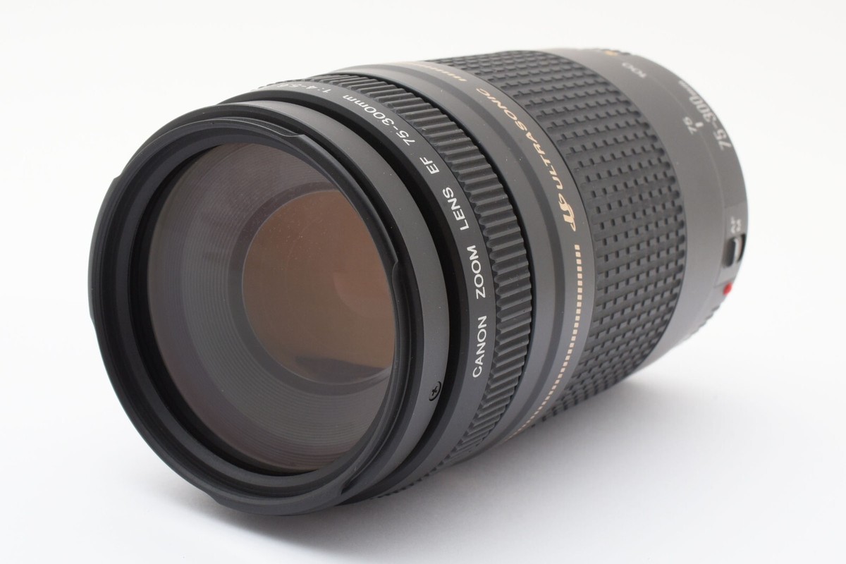 CANON ZOOM LENS EF 75-300mm F4-5.6 II Ultrasonic with Cap